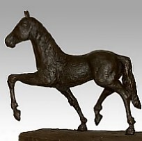 Horse sculpture in bronze